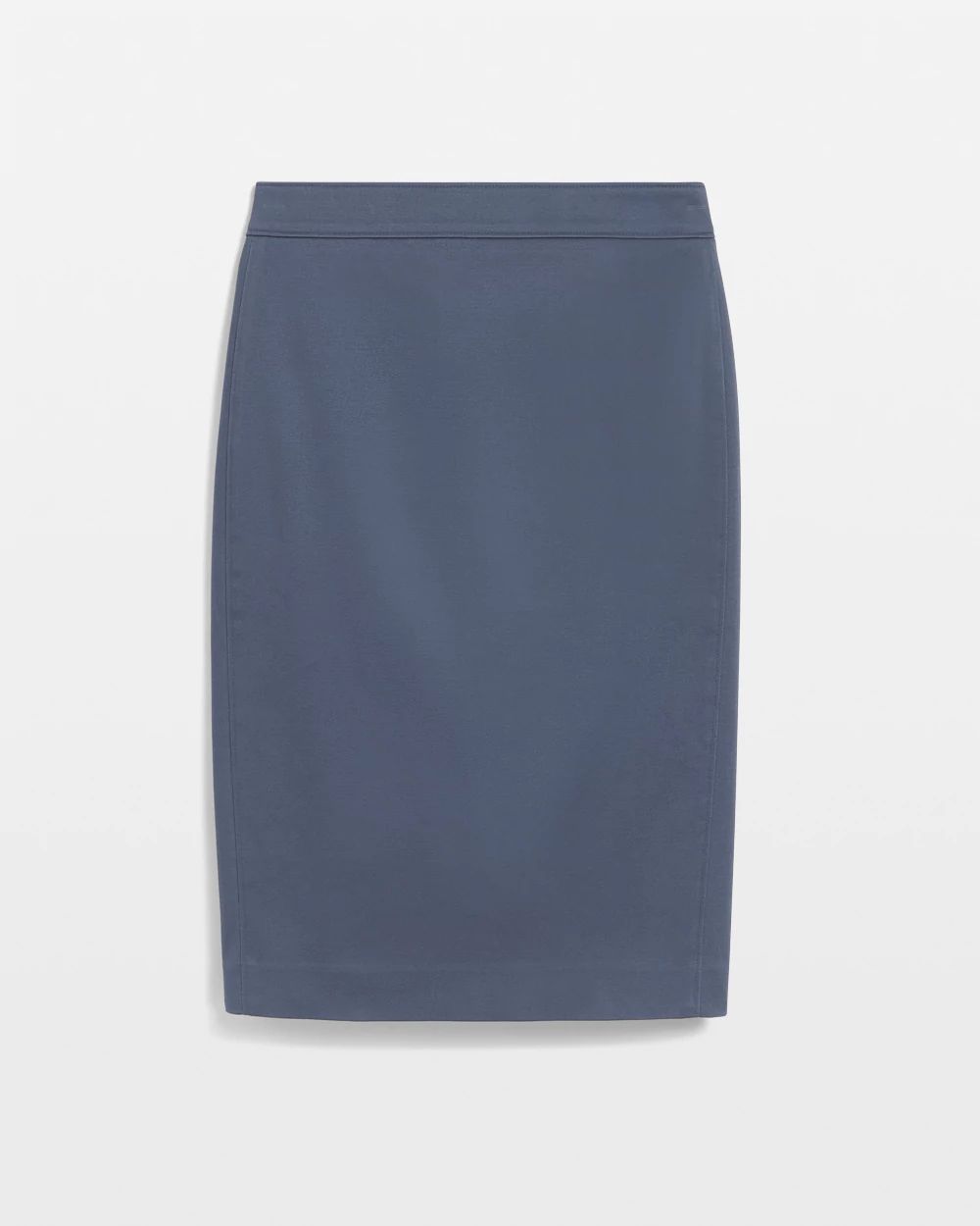 Navy blue pencil skirt with pockets clearance